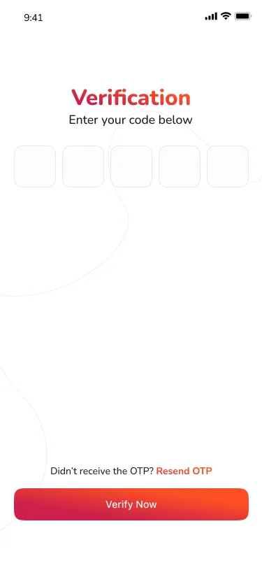 Noble Pay verification screen with five boxes for a one-time code and a resend link
